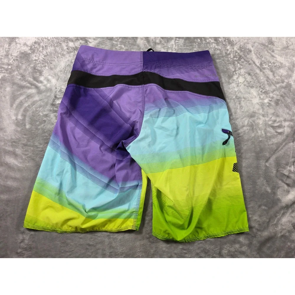 Billabong Board Shorts Mens 34 Purple/Blue/Green Platinum X Zero Gravity Stretch